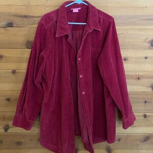 XXL Woman Within Red Corduroy Jacket